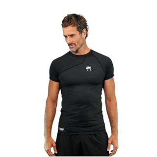 Camiseta Rashguard Venum Flow Preto - Manga Curta em Oferta na Shopee