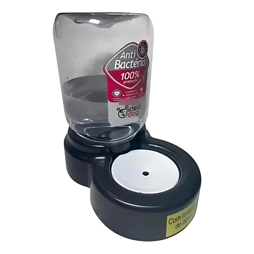 Bebedouro 3L para Cães de Pelo Longo – Ideal para ShihTzu e Raças Pequenas | Preto