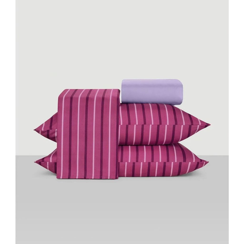 Jogo De Cama Solteiro 3 Peças Lar E Lazer Rosa em Oferta na Shopee