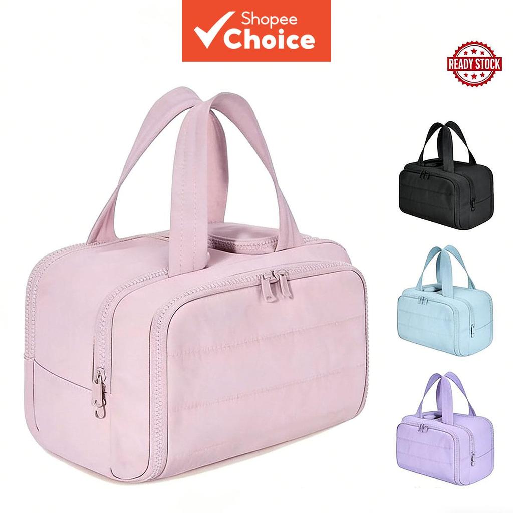  Bolsa de maquiagem, bolsa de maquiagem à prova d'água, bolsa de armazenamento de cosméticos de grande capacidade