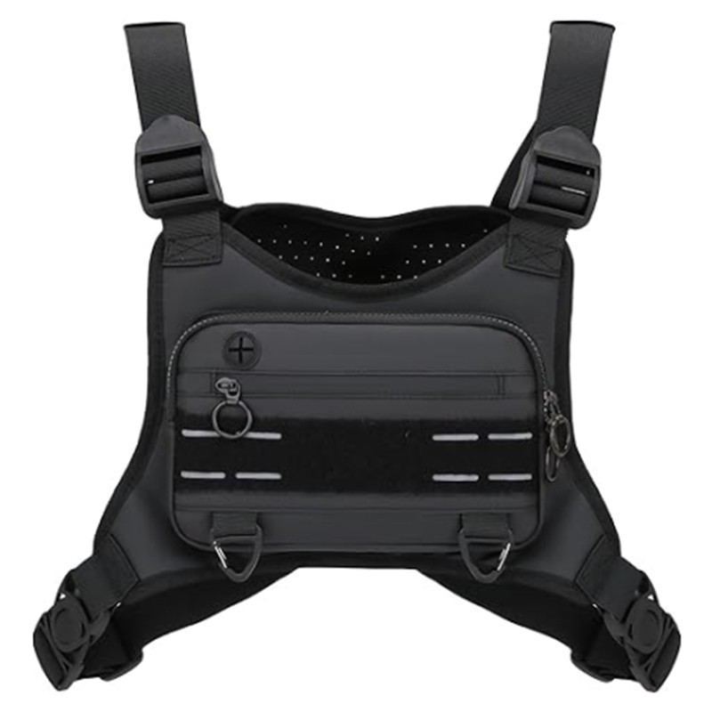 Colete de corrida masculino e feminino Marathon, bolsa esportiva à prova d'água para celular, bolsa de peito para ciclis