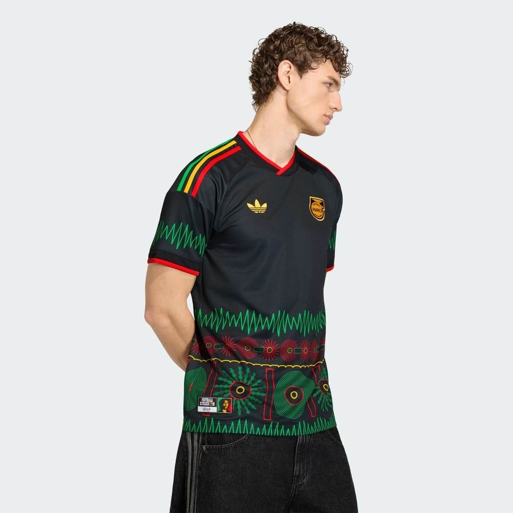 Camisa Jamaica II Adidas x Bob Marley Preto Oficial + NF