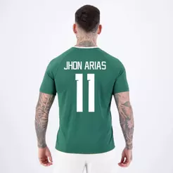 Camisa Palmeiras Alviverde Branca e Verde 11 Jhon Arias