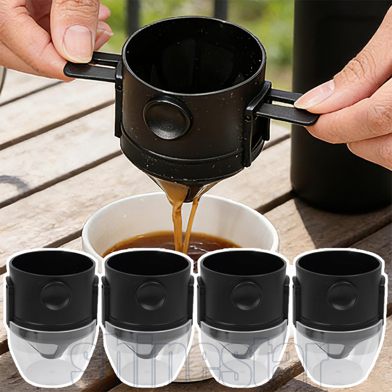 Filtro De Café Cone De 3-1 Unidade-Gotejador Portátil-Suporte De Chá Sem Papel-Reutilizável , Universal Para Despejar-Co