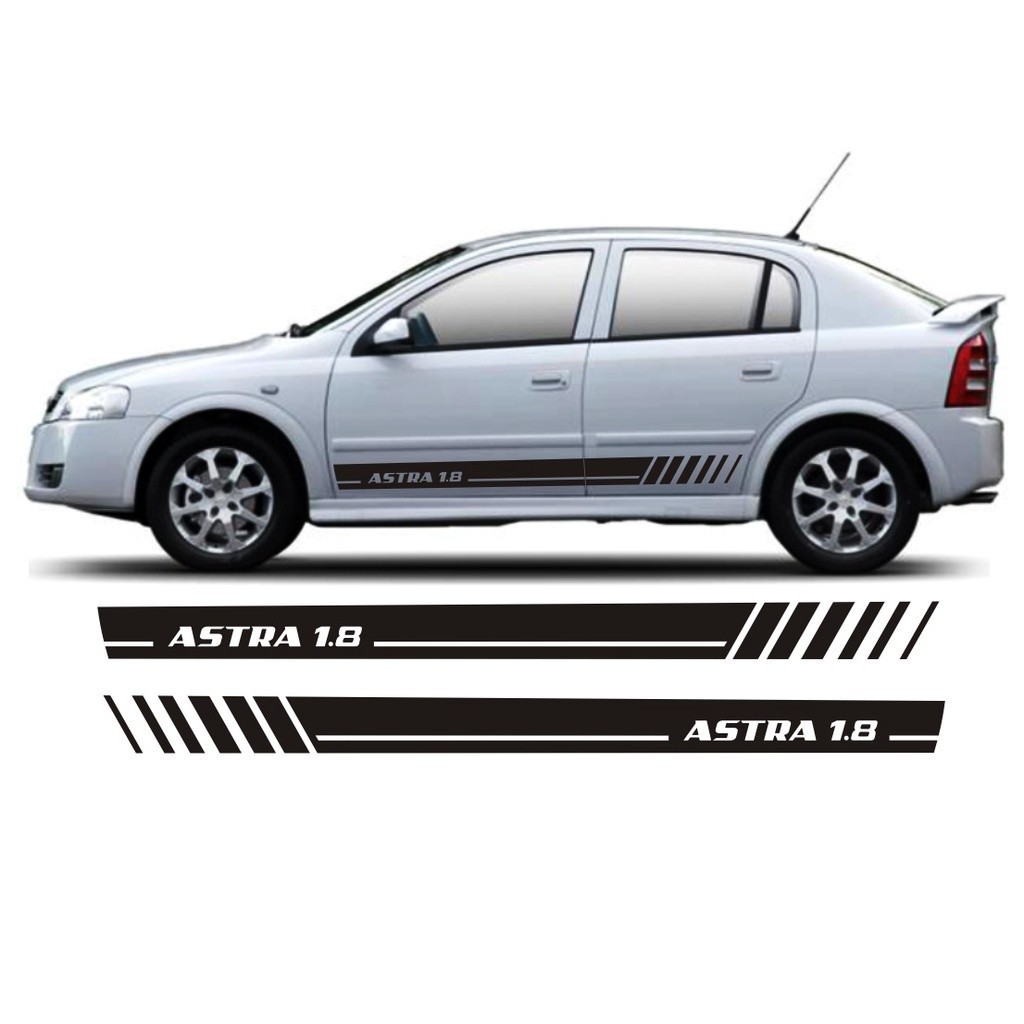 Adesivo Lateral Para Chevrolet Astra 1.8 Faixa As18 Colante Fita Adesiva Tuning Acessórios