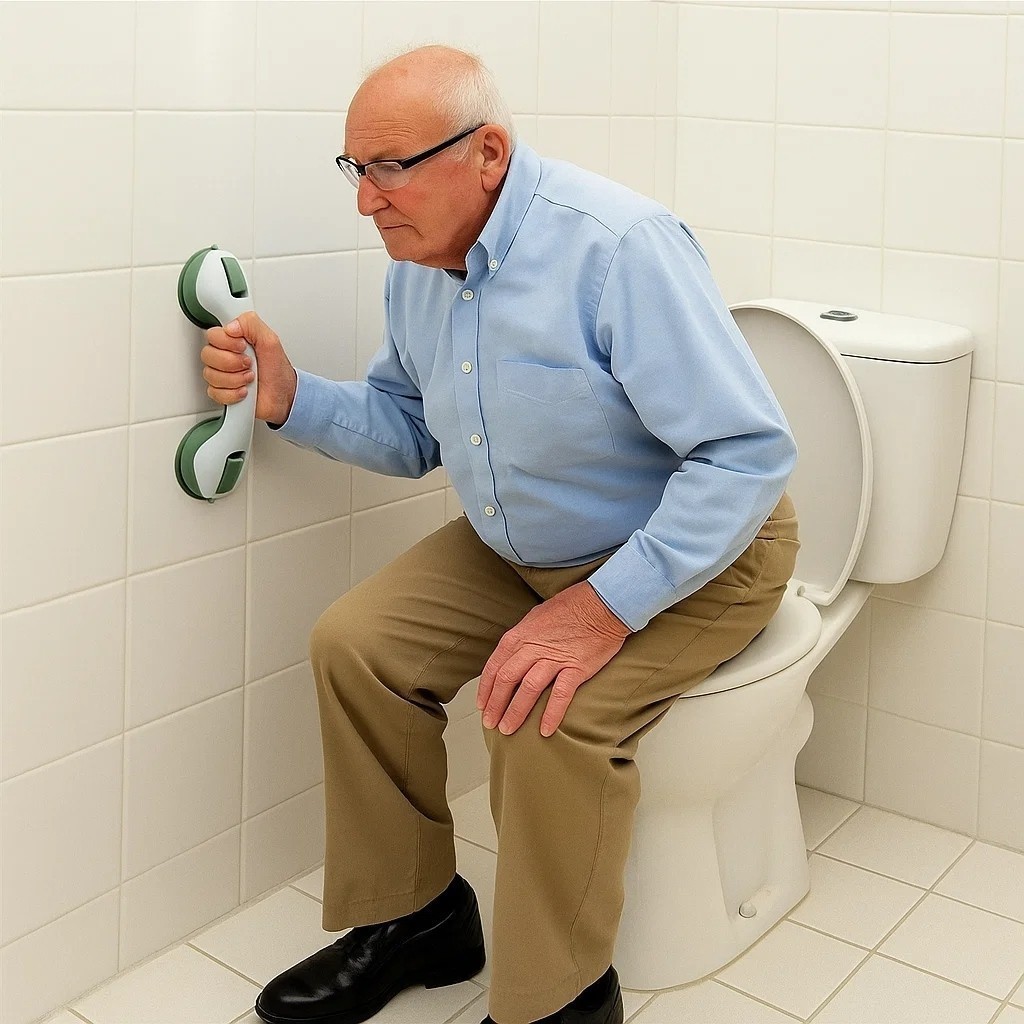 Barra apoio banheiro antiderrapante segurança idoso deficiente fixação parede suporte em Oferta na Shopee