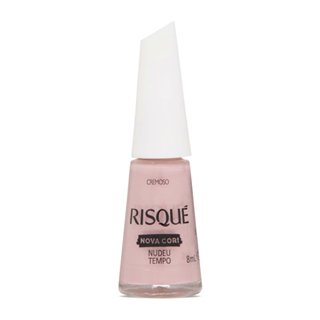 Esmalte Cremoso Risqué Nudeu Tempo 8ml em Oferta na Shopee