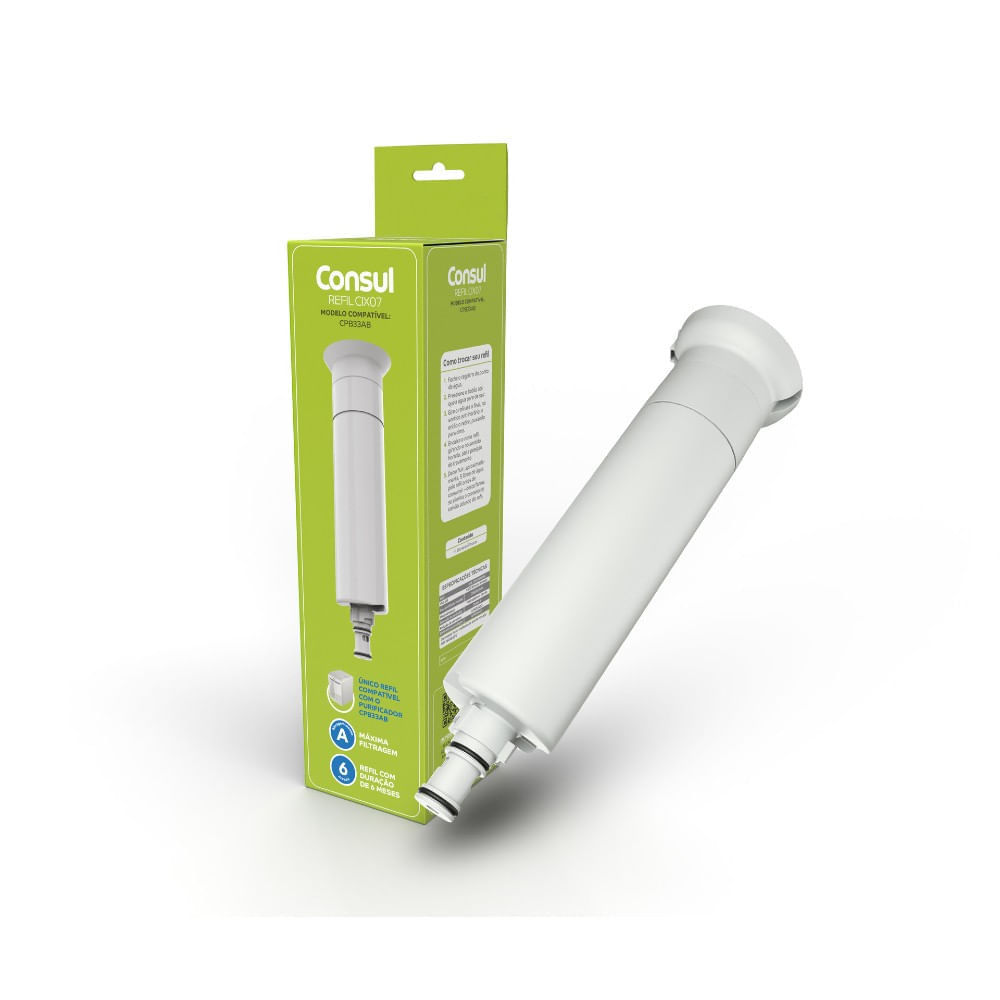 Refil Original Branco para Purificadores de Água Consul CPB33 - W11509386 (CIX07AX)