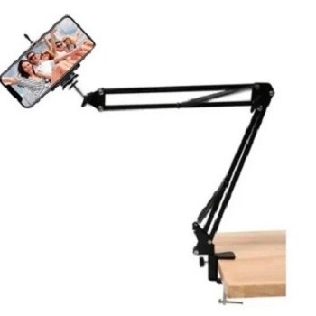 Caixa Fechada Com 40 Suporte Para Celular Pedestal De Mesa Com Braço Articulado