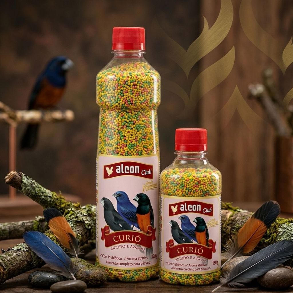 Alcon Club Curió Alimento Ração Extrusada Pássaros Super Premium 325g