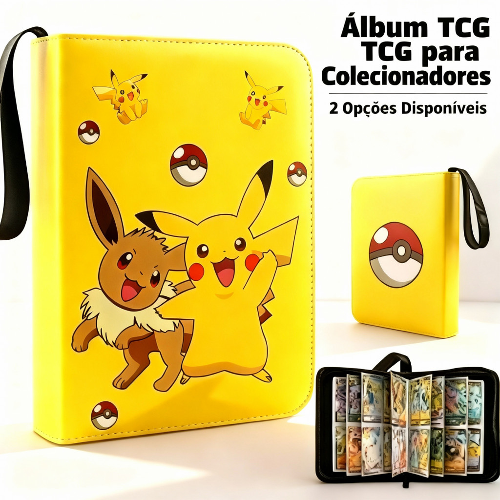Álbum Pokémon TCG Porta Cartas para Colecionadores – 240 ou 400 Cartas, Várias Opções em Oferta na Shopee