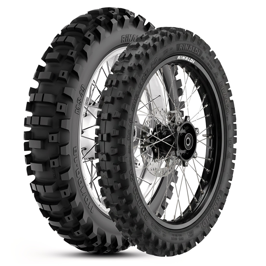 Par Pneu Rinaldi 80/100-21 e 110/100-18 MS49 CRF TTR DR em Oferta na Shopee