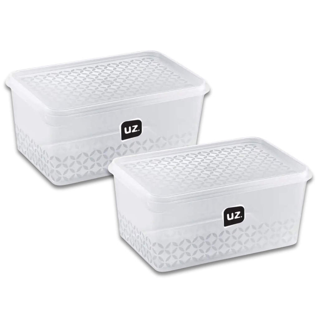 COMP Kit com 2 Potes Multiuso com Tampa UZ 1 Litro – Organização, Praticidade e Conservação em Oferta na Shopee