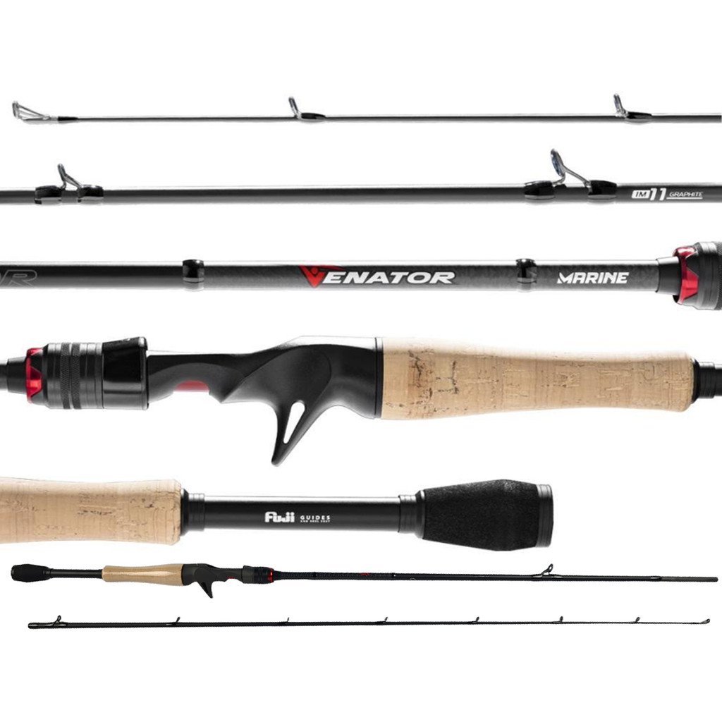 Vara para Carretilha Marine Sports Venator 2024 6 0 (1,83m) 12-17Lbs VNT-C602MF - 2 Partes