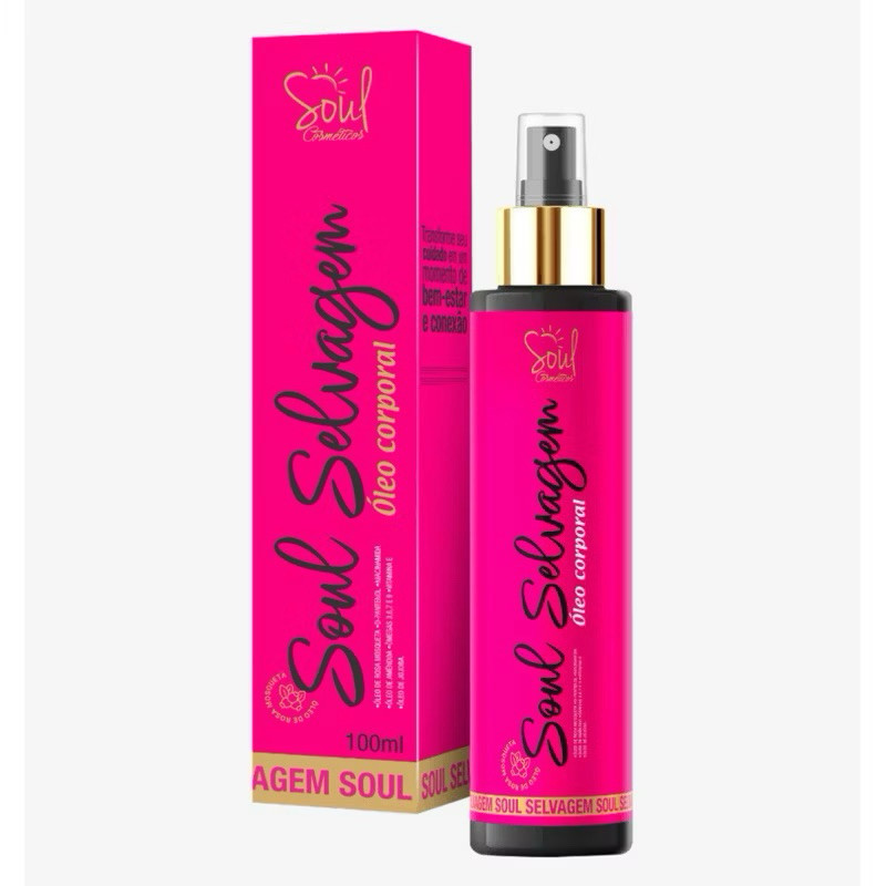 Óleo Corporal Clareador Axila, Virilha Rosa Mosqueta 100ml Sou | Hidratação + Uniformização da Pele