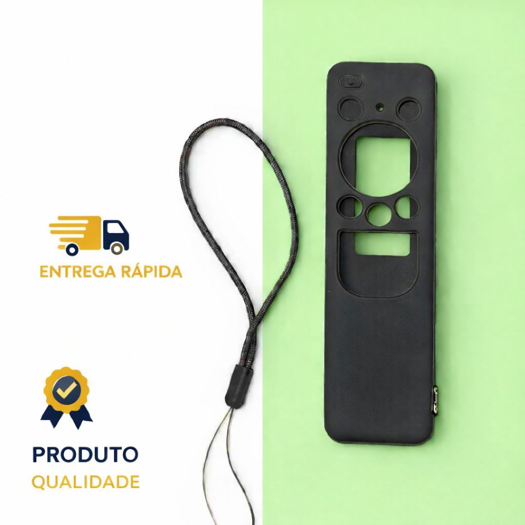 Capa de Controle Remoto Samsung Solar Cell 2025 BN59-01432A - Proteção Contra Riscos e Impactos, Alça de Pulso em Oferta na Shopee