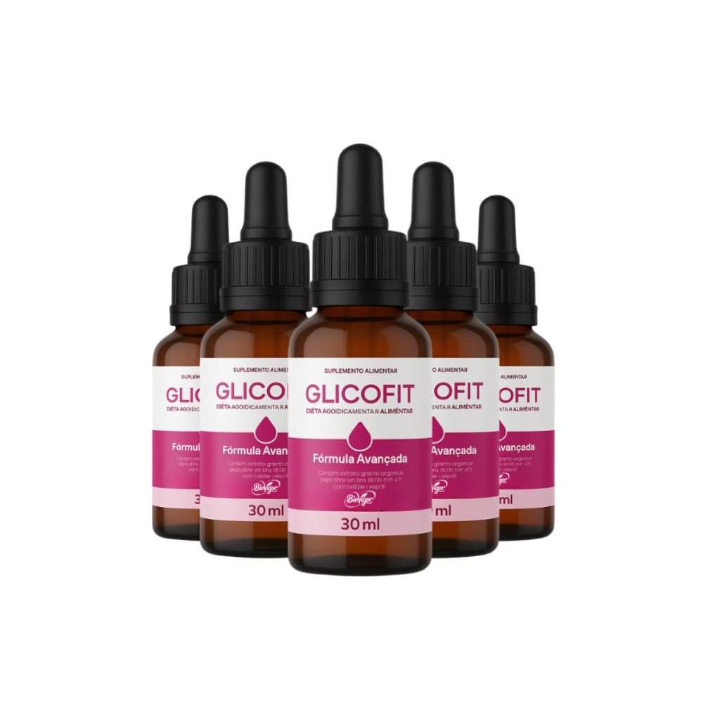 5X glicofit 30ML envio hoje - Suplemento Alimentar Natural - Lançamento em Oferta na Shopee
