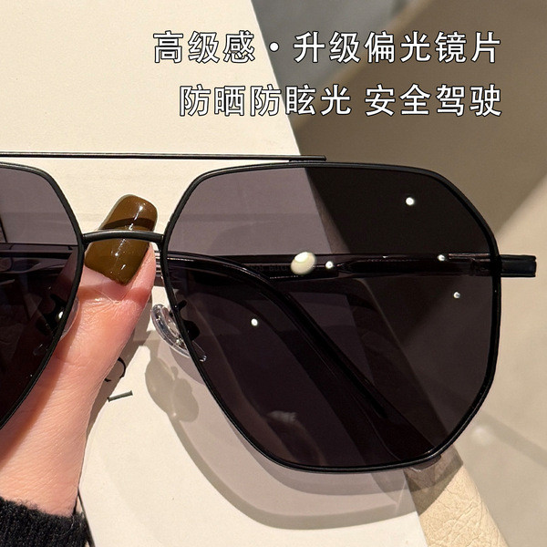 oculos de sol masculino Novo estilo polarizado óculos de sol Retro masculino condução Anti-ultravioleta óculos de sol ro