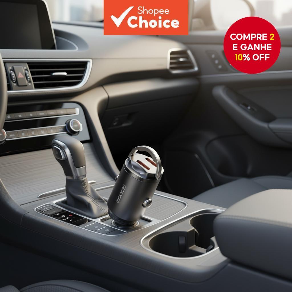  Toocki 18W USB C Carregador de Carro QC 3.0 PPS Mini PD 45W Anel de Puxar Carregamento Super Rápido Tipo C para Carro