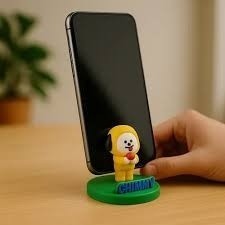 Suporte Celular Mesa Verde Cachorrinho Portátil Apoio Smartphone Tablet Video chamada