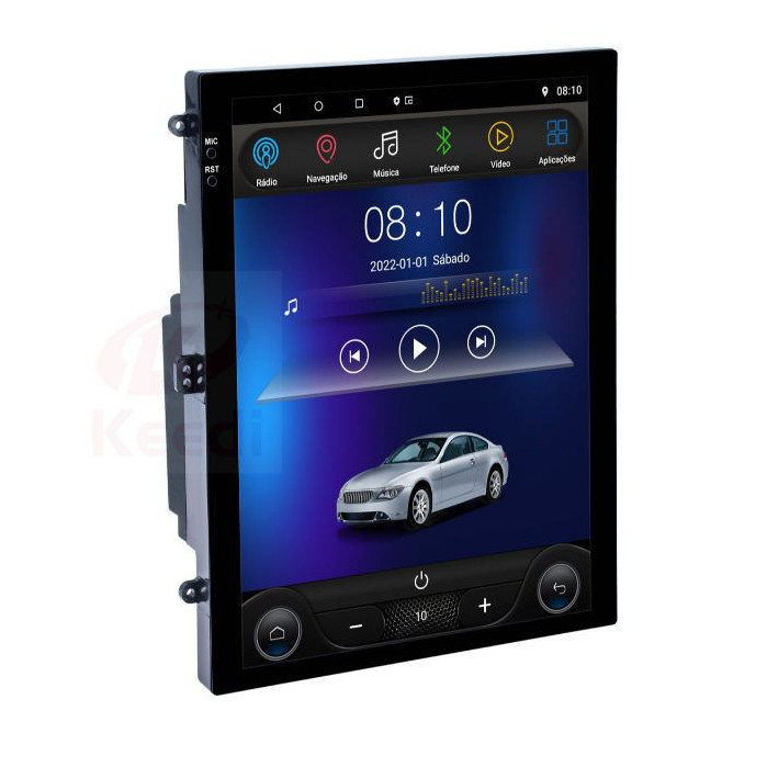 Central Multimídia Wifi MP5 Rádio Android Tela HD 9.7" Polegadas Knup KP-RA928