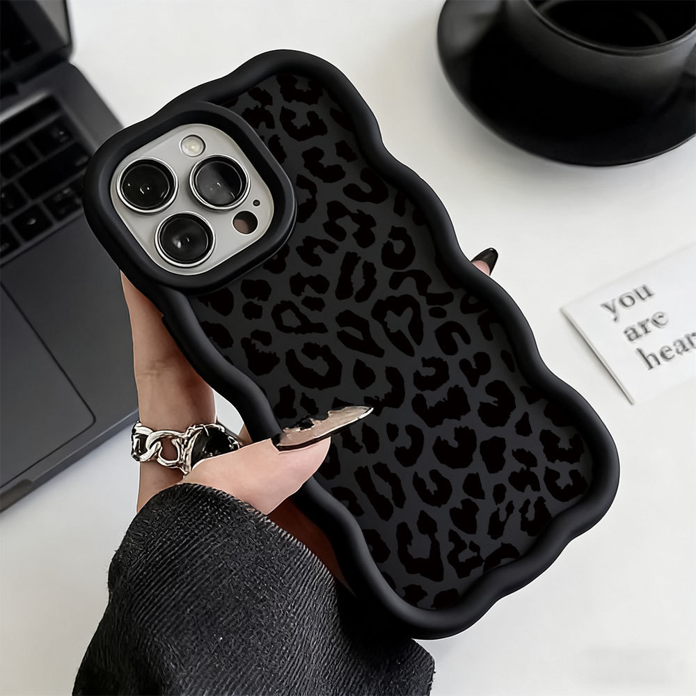 Capa De Silicone Com Estampa De Leopardo , Anti-impacto Para IPhone 7 8 14 15 16 16E 13 11 12 17 Normal Pro Plus Max Air em Oferta na Shopee
