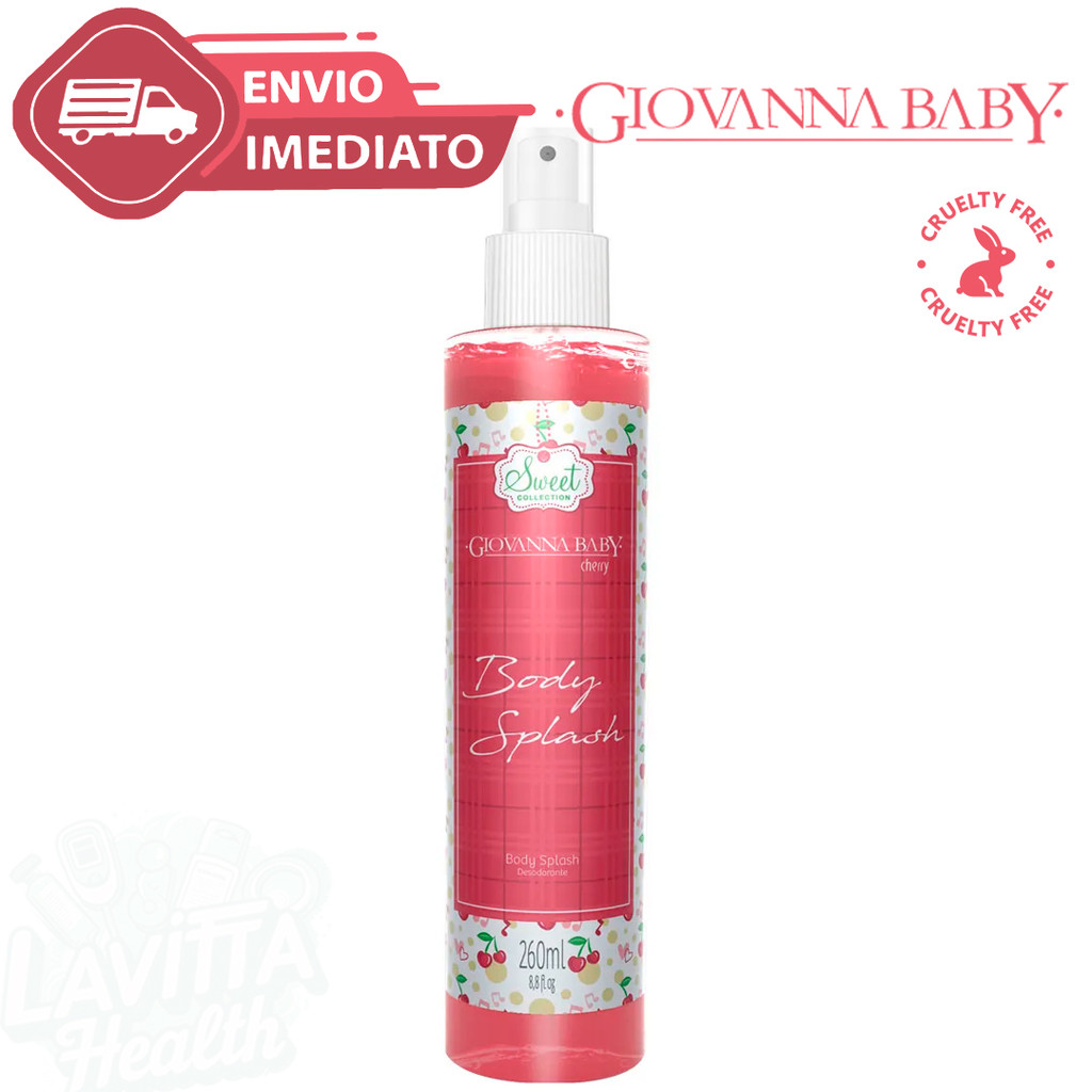 Body Splash Colônia Cherry Giovanna Baby Corporal 260ml Frutal Cheiroso Envio Imediato em Oferta na Shopee