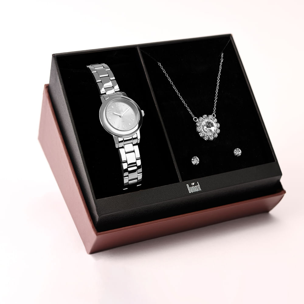 Kit Dumont Feminino Lady Prata - DU2035MOP/K4K