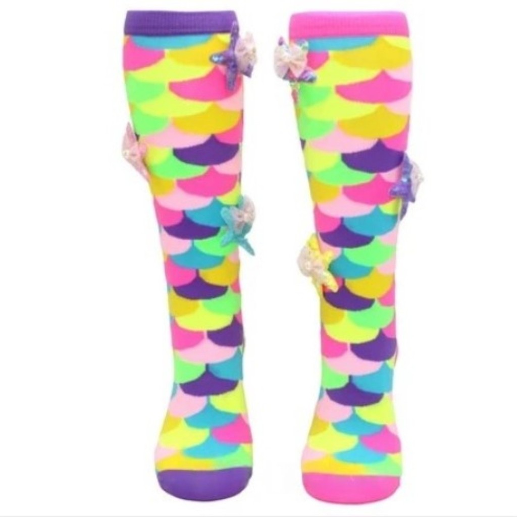 Meia Cano Alto Estampada Com Apliques Decorativos 3D Estilo Carnaval em Oferta na Shopee