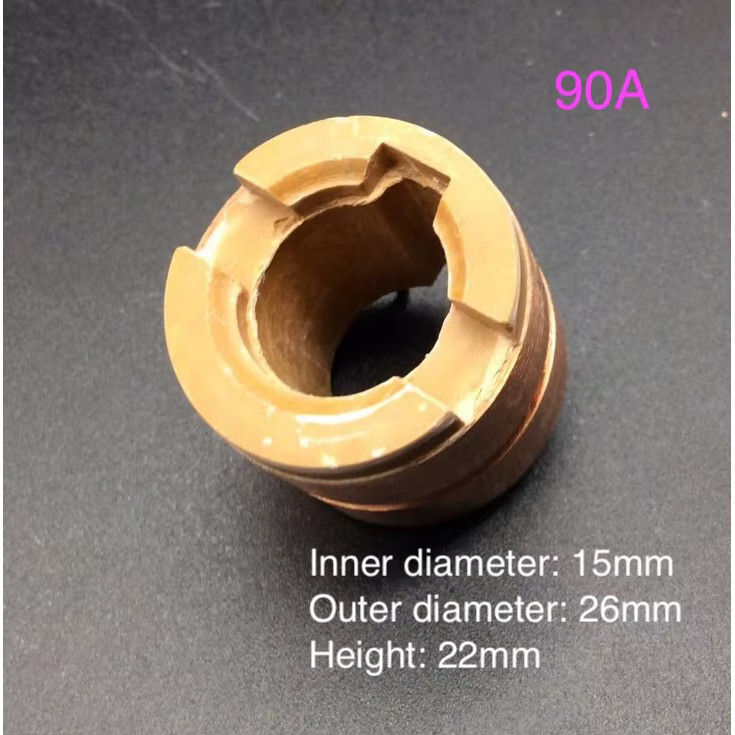 Kit 6x Anel Deslizante Coletor de Cobre 90A para Alternador Carro Ônibus Gerador Eólico Slip Ring