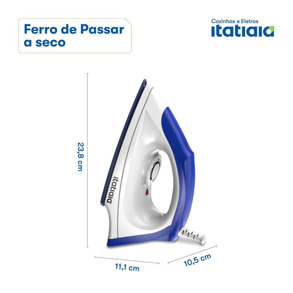 Ferro de Passar Elétrico a Vapor e a Seco para Roupas com Controle de Temperatura