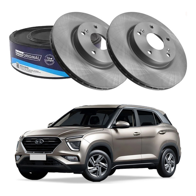 Par Disco Freio Dianteiro Mds Creta 1.0 Tgdi 2021 A 2023