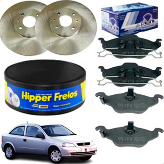 Discos Freio + Pastilhas Astra 8v Aro 14 1999 2000 A 2003... em Oferta na Shopee