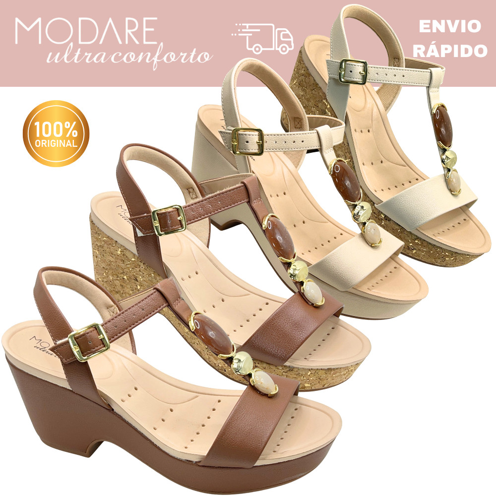 Sandália Salto Médio Modare 7137.150 Feminina Confortável Ideal para Dia a Dia e Trabalho em Oferta na Shopee