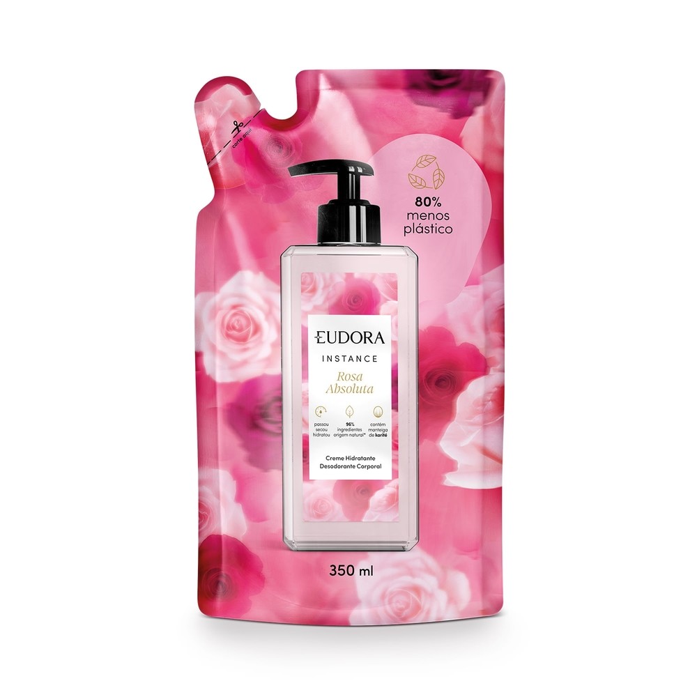 Eudora Instance Rosa Absoluta Refil Creme Hidratante Corporal 350ml