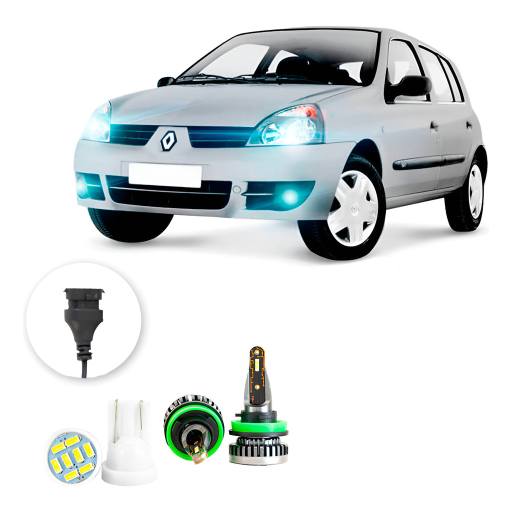 Kit Ultra Led Nano Renault Clio 2004 A 2012 H8 30000lm em Oferta na Shopee