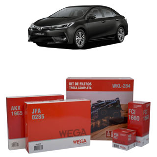 Kit de Filtros Wega Toyota Corolla 1.8 e 2.0 16v 2010 Até 2019 em Oferta na Shopee