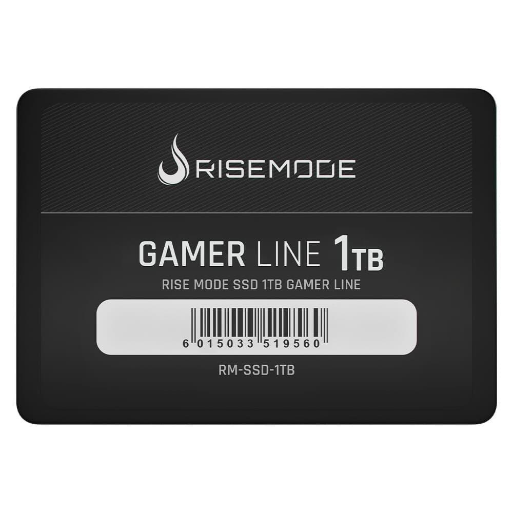 SSD Rise Mode Gamer Line, 1tb, SATA Iii, Leitura: 530MB/s, Gravação: 520MB/s, Preto Rm-ssd-1tb