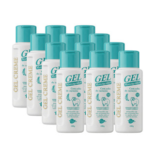 Kit 12 Gel Creme Massageador Sebo de Carneiro Aroeira Cosmética 200g Hidratante Refrescante Corporal em Oferta na Shopee