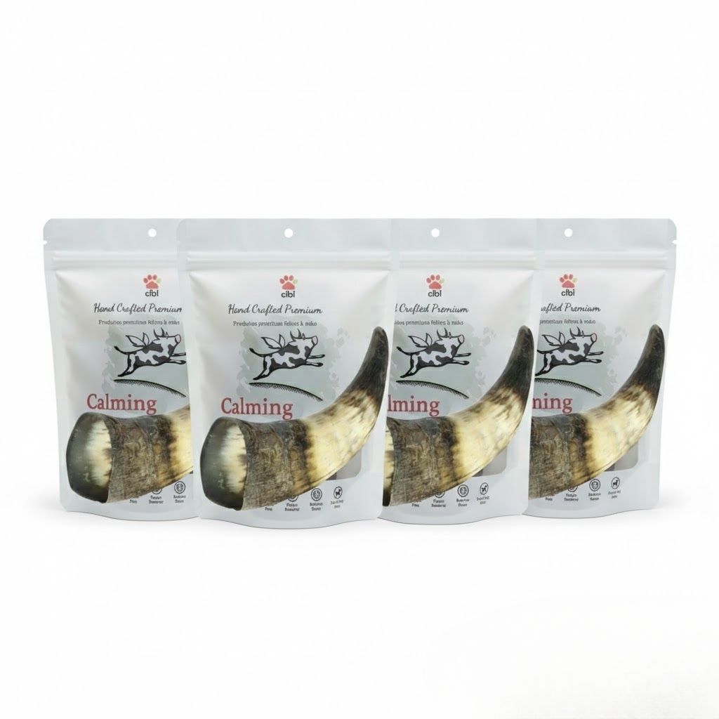 Kit 4un Chifre Bovino P 100 % natural recheável ajuda no stress e ansiedade brinquedo  divertido ajuda eliminar tártaro
