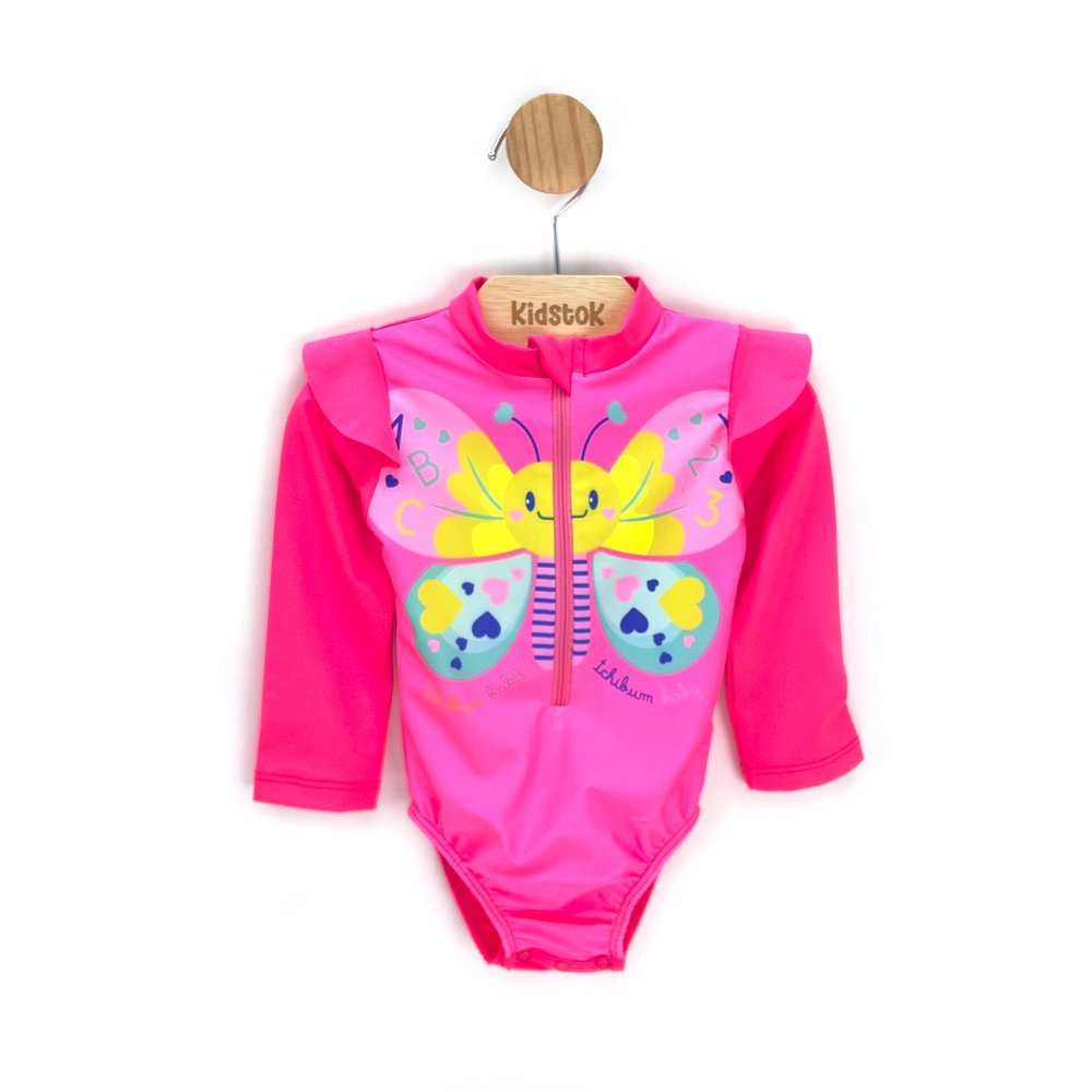 Maiô Menina Proteção UV Borboleta - Kamylus em Oferta na Shopee