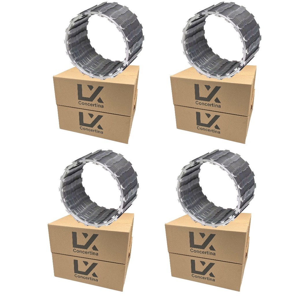 Concertina 45 cm Simples 40 Metros Cerca Concertina De Arame Galvanizada Segurança em Oferta na Shopee