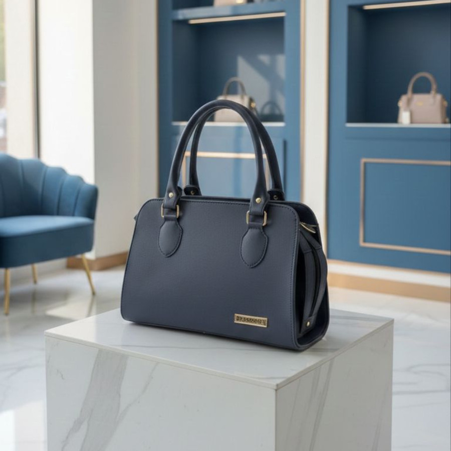 Bolsa Femenina Baú Luxo Elegante de Mão e Alça Transversal