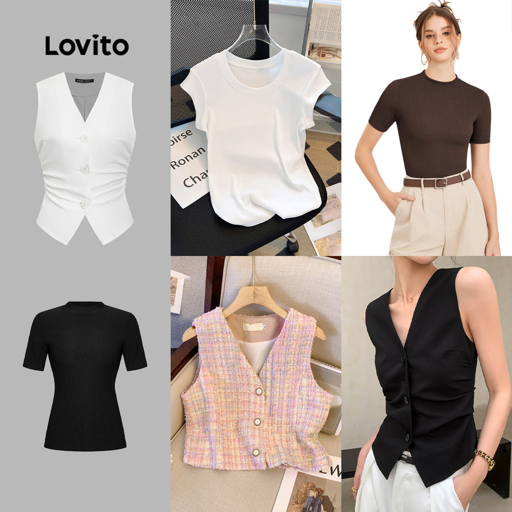 Lovito Top De Vendas Especiais (Tamanho M) em Oferta na Shopee