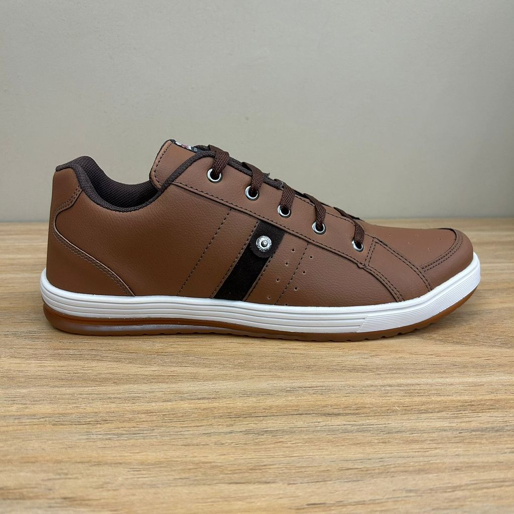 Tênis Masculino Visun 9512 Sapatênis Casual Social Discreto Moderno Sofisticado Elegante