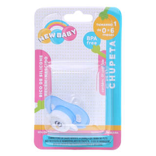 Chupeta New Baby Reta Silicone Fase 1 em Oferta na Shopee