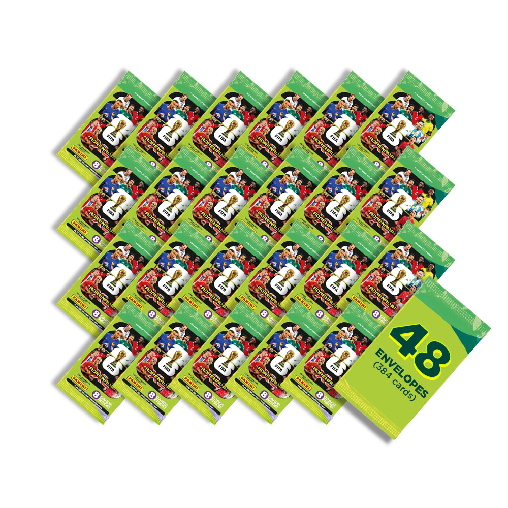 Cards Copa do Mundo 2026 - Contém 48 Envelopes (384 Cards) - Oficial Panini