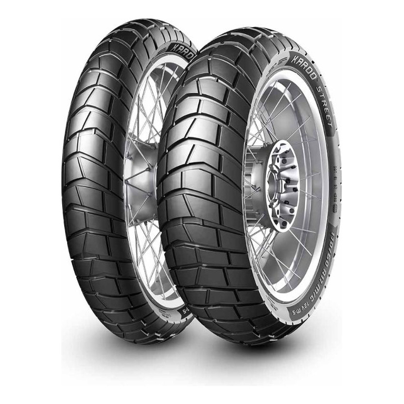 Kit 2 Pneus Moto Metzeler Karoo Street 90/90-21 54S + 120/80-18 62S TT em Oferta na Shopee