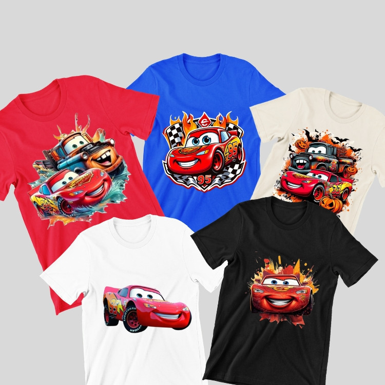 kit camiseta infantil KIT 5 CAMISETAS INFANITS CARROS camiseta infantil camiseta 100%