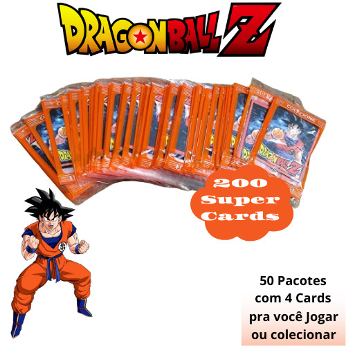 Kit 200 Cards DragonBall Z = 50 Envelopes Cartinhas Figurinhas DragonBall Z Entrega Rapida